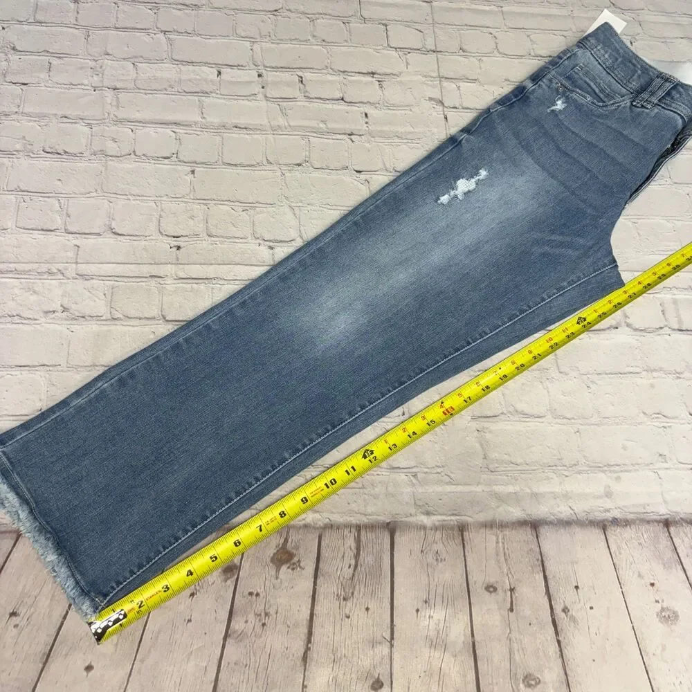 NWT Democracy Women Freedom Ankle Skimmer Jeans Size 10 Blue Denim C093 -18